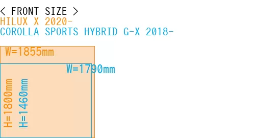 #HILUX X 2020- + COROLLA SPORTS HYBRID G-X 2018-